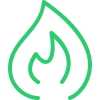 Heating Icon (light green)